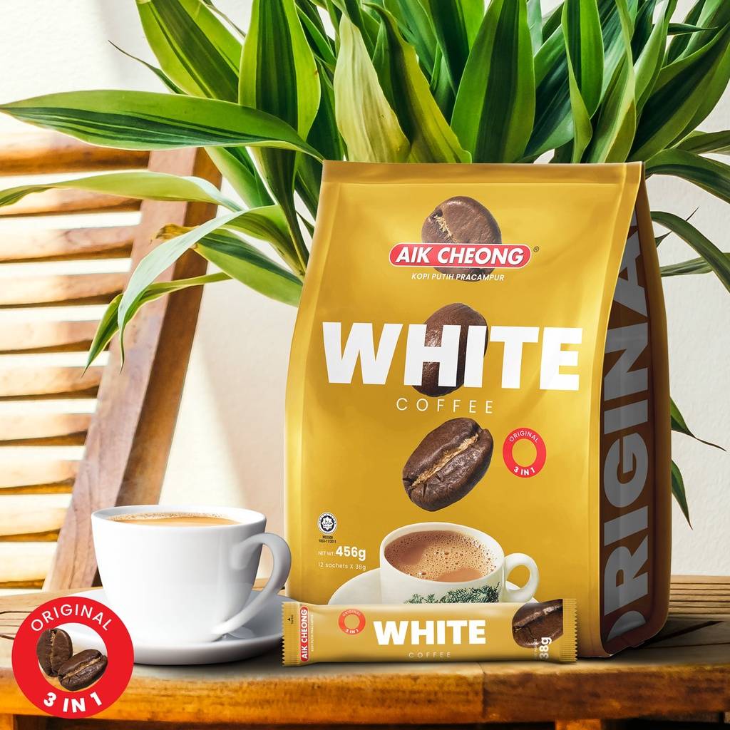 Ofiskita Aik Cheong White Coffee Original 456g (12 Sachets)